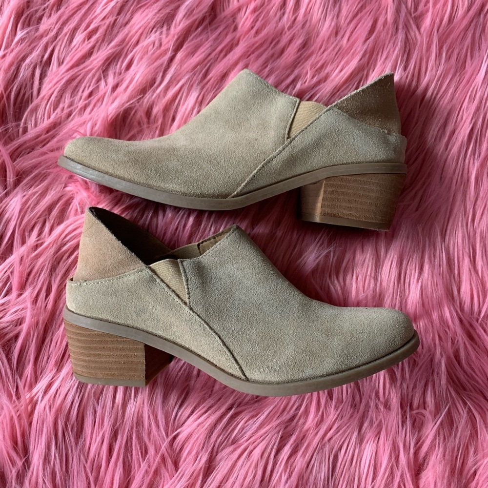 Tan Suede Ankle Bootie
